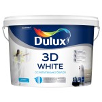 Краска для стен и потолков Dulux 3D White Дюлакс 3Д Уайт Матовая