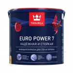 Моющаяся краска для стен и потолка Tikkurila Euro Power 7 Тиккурила Евро Пауэр 7
