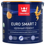Интерьерная краска для стен и потолка Tikkurila Euro Smart 2 Тиккурила Евро Смарт 2
