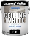 Краска для потолков  McCormick (архив) Ceiling White Interior Acrylic Pain Потолочная Белая Интерьерная Акриловая
