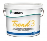 Краска для стен и потолков Teknos Trend 3 Текнос Тренд 3