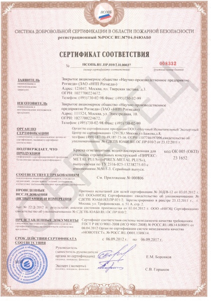 Пирекс декор сертификат Пирекс декор сертификат