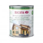 Масло защитное для наружных работ с антисептиком Biofa 2043 Биофа