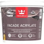 Универсальная акрилатная краска для фасадов и интерьеров Tikkurila Facade Acrylate Тиккурила Фасад Акрилат