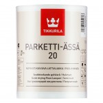 Быстросохнуший полуматовый лак для пола Tikkurila Parketti Assa 20 Тиккурила Паркетти-Ясся 20