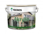 Краска для дерева Teknos Akrylin Текнос Акрилин